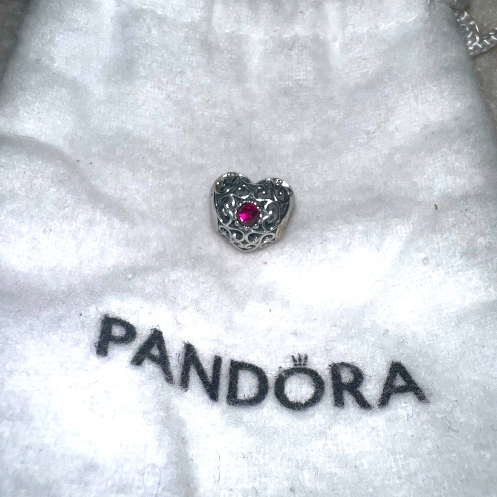 Ruby Pandora Charm